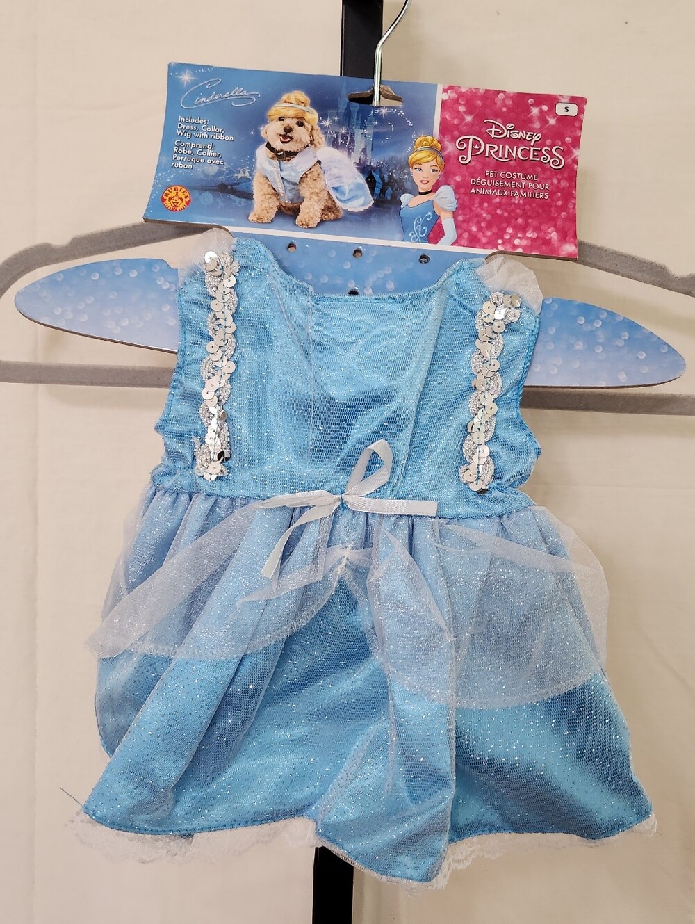 New Cinderella Blue Pet Costume Dress, Small